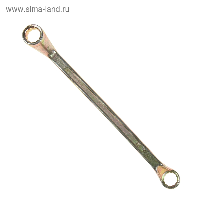 Ключ накидной коленчатый ТУНДРА, желтый цинк, 12 х 13 мм