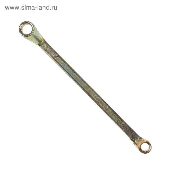 Ключ накидной коленчатый ТУНДРА, желтый цинк, 8 х 10 мм