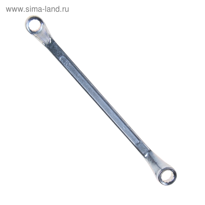 фото Ключ накидной коленчатый tundra, хромированный, 10 х 11 мм