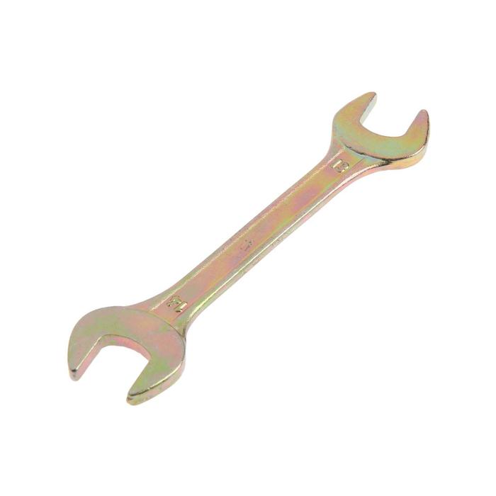 Ключ рожковый TUNDRA, желтый цинк, 13 х 14 мм