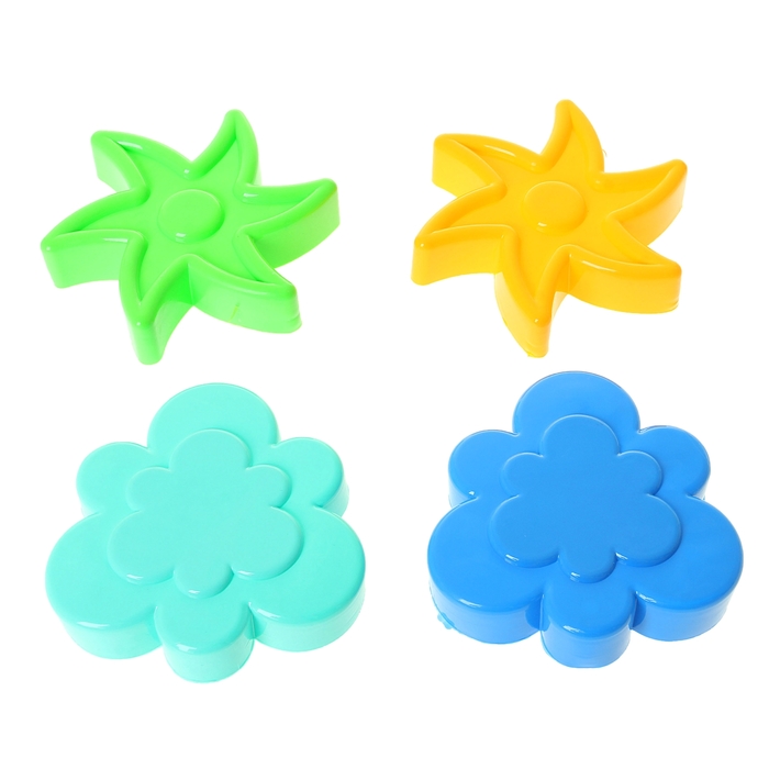 Набор формочек для песка, 4 штуки, МИКС