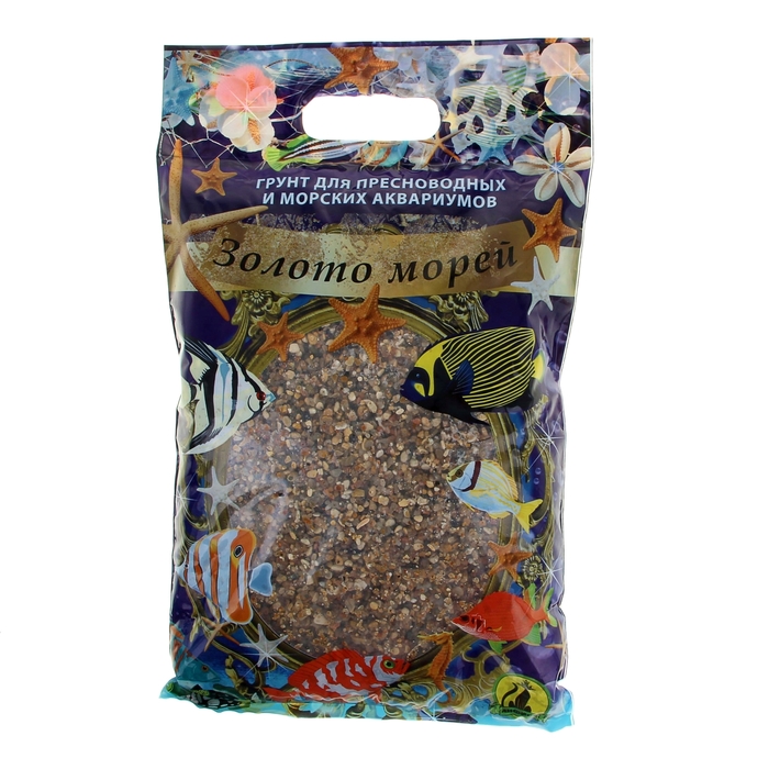 Грунт для аквариума "Галька Черноморская Золотая" №1 2-5 мм 3,5 кг
