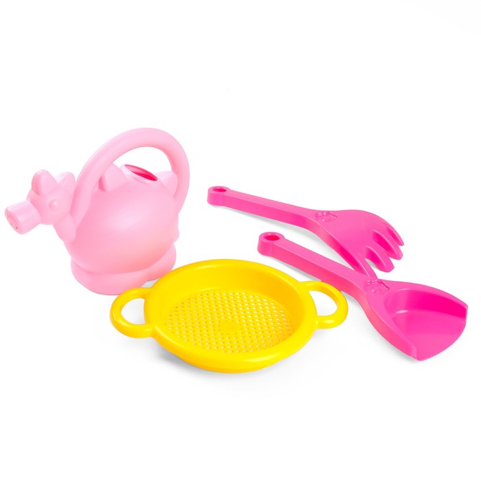 Песочный набор "Фантазия" с ситом, 4 предмета, МИКС