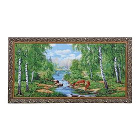 

Гобелен На водопое, 40*80, простая рама