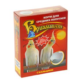 

Корм "Бриллиант Люкс" для средних попугаев, с кальцием, 500 г