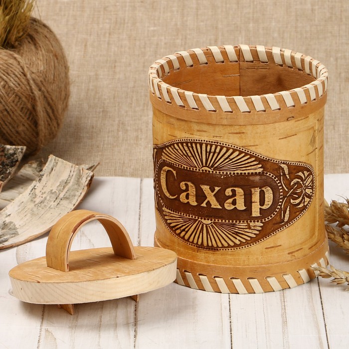 Туес «Лучики», сахар, D=10 см