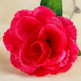 цветы искусственные 40 см "Роза малиновая" от Сима-ленд