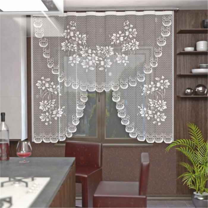 Штора без шторной ленты, ширина 170 см, высота 165 см