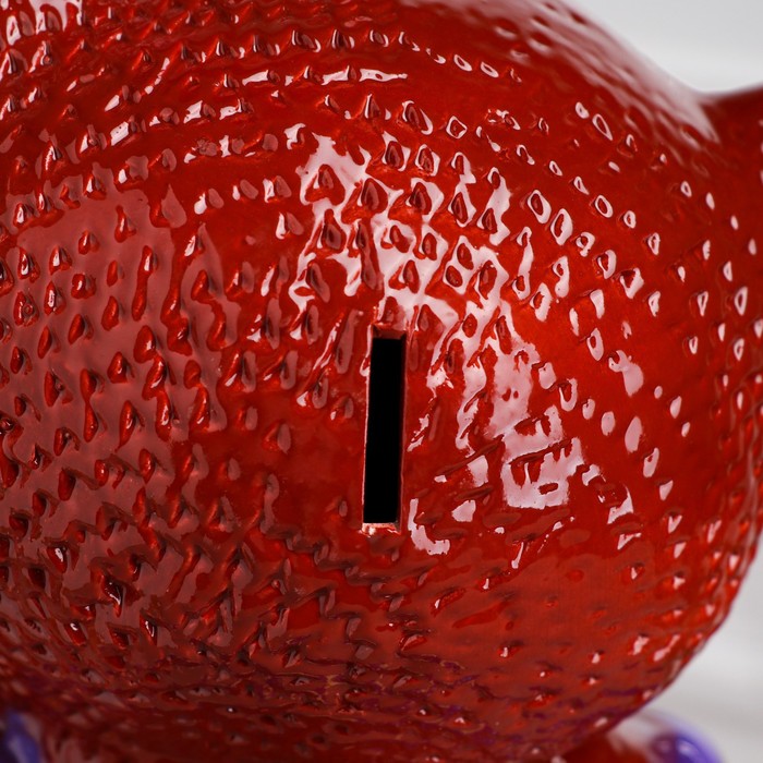 Копилка "Медведица в платье" глянец, коричневая, микс