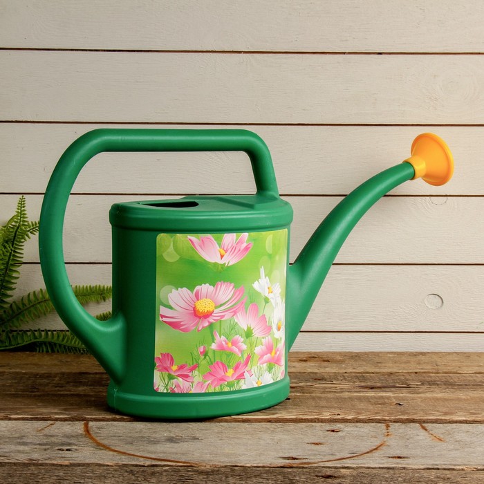 Лейка, 3.5 л, с рассеивателем, цвет МИКС, «Полянка»