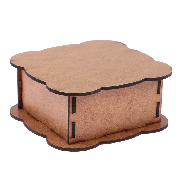 Шкатулка для декора "Квадрат узорный" (набор 7 деталей)