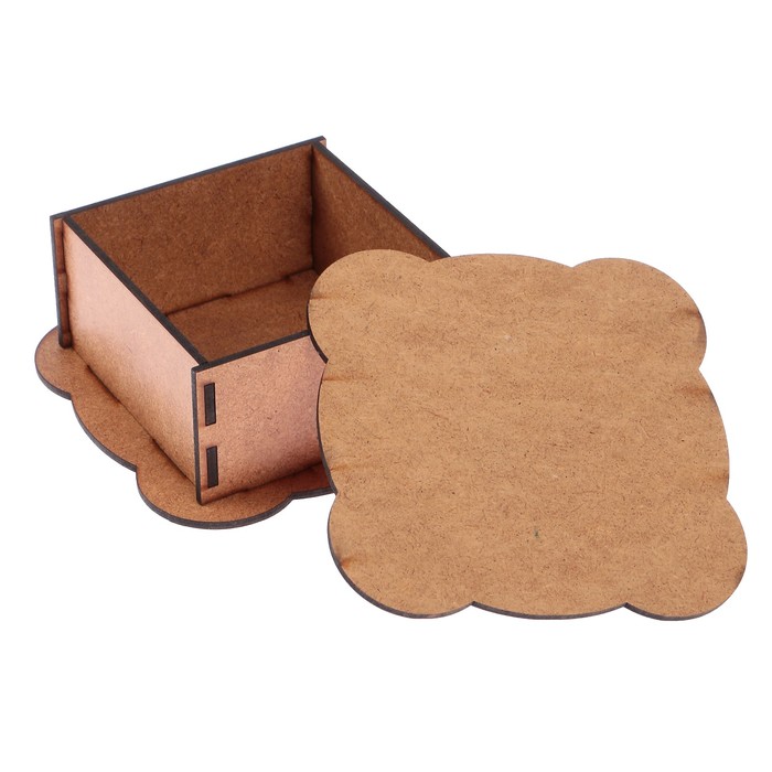 Шкатулка для декора "Квадрат узорный" (набор 7 деталей)