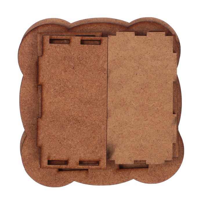 Шкатулка для декора "Квадрат узорный" (набор 7 деталей)