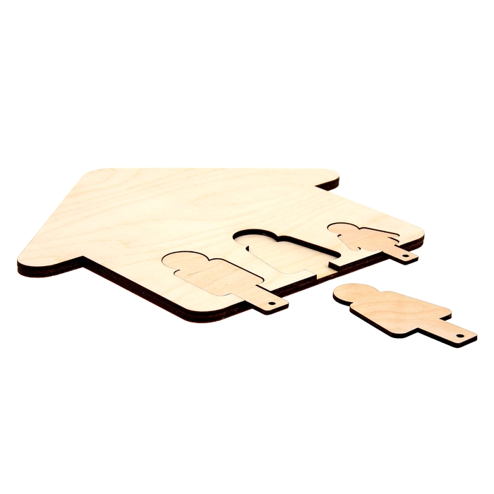 Ключница для декора "Семья" (набор 4 детали)