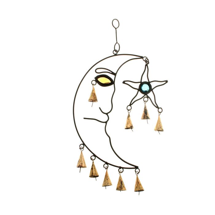 Подвеска-колокольчик "Месяц со звездой"