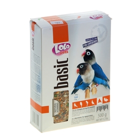 

Корм полнорационный LoLo Pets для неразлучников, 500 г.