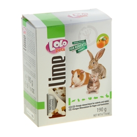 

Минеральный камень для грызунов и кроликов LoLo Pets с апельсином XL 190 гр