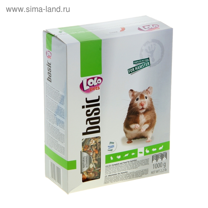 Корм для хомяков LoLo Pets полнорационный, 1 кг