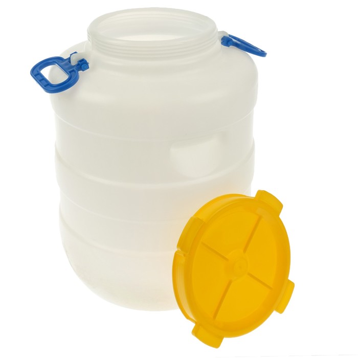 Фляга пищевая, 40 л, горловина 19 см, белая