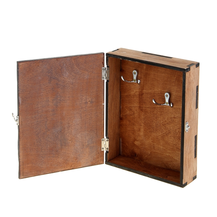 Ключница деревянная "Счастье в дом"