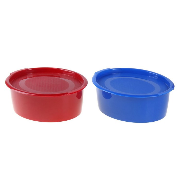 Набор контейнеров "Матрешка овальная", цвет МИКС