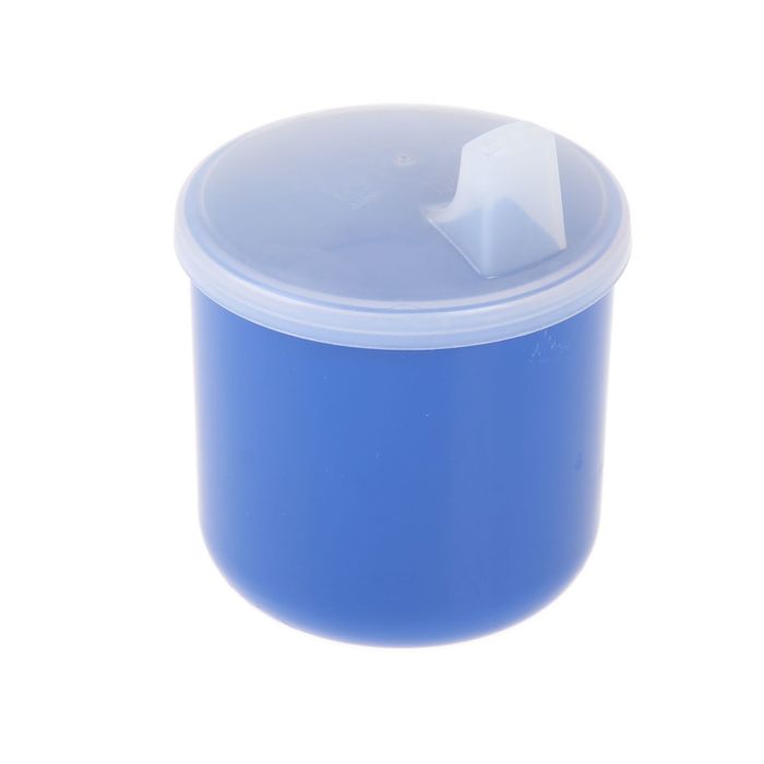 Стакан 200 мл, d=7 см "Непроливайка" с крышкой-поильником, цвет МИКС