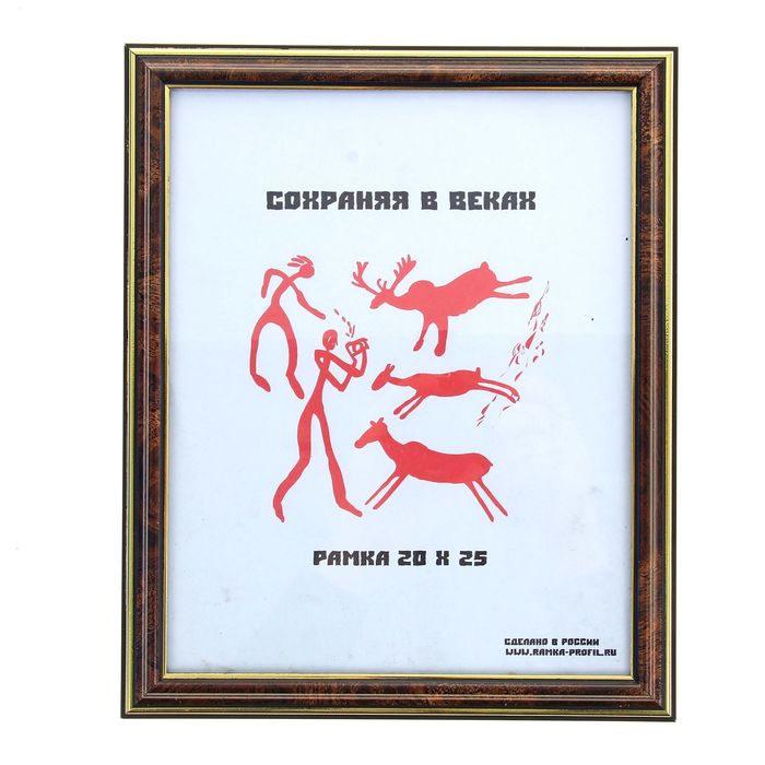 Фоторамка 20х25 см "Тёмный орех"