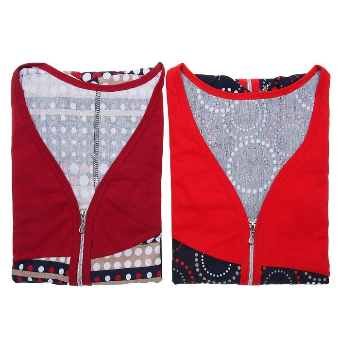 Халат женский на молнии "Купон", размер 50, цвет МИКС