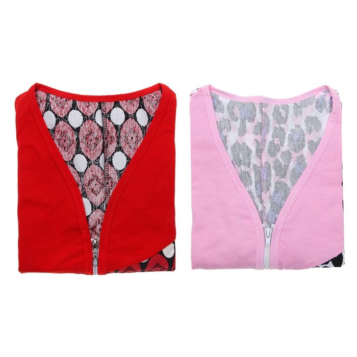 Халат женский на молнии "Купон", размер 44, цвет МИКС