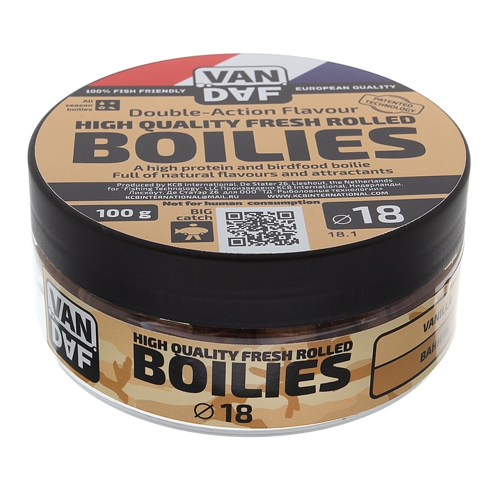 Бойлы Van Daf Ваниль, d=18 мм, вес 100 г