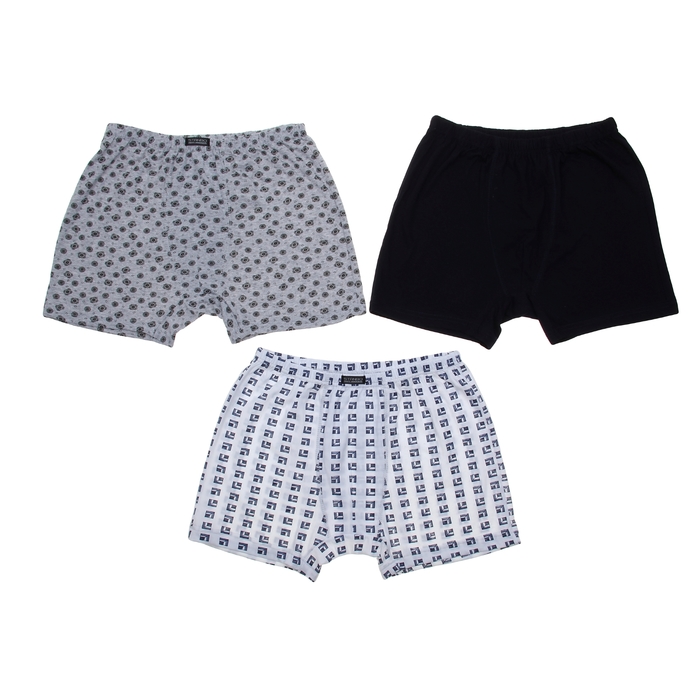 Трусы-боксеры мужские, цвет МИКС, размер 52 (арт. 203)