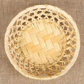 

Фруктовница «Плетёнка», редкое плетение, 16×4,5 см, бамбук