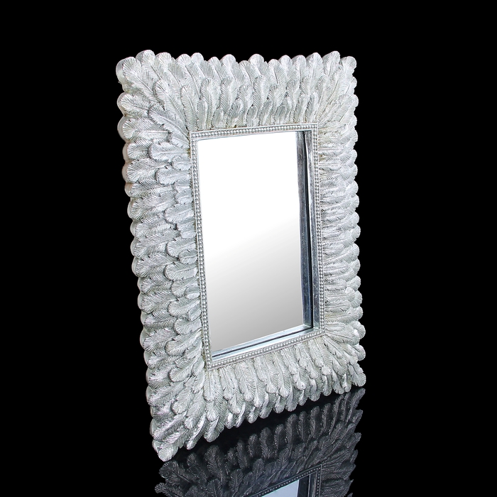 Зеркало интерьерное "Серебряные пёрышки"