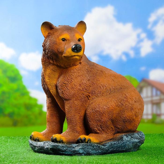 

Садовая фигура "Медведь на камне" 50х37х57см