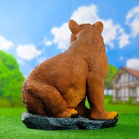 Садовая фигура "Медведь на камне" 50х37х57см от Сима-ленд