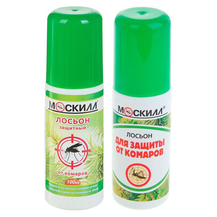 Лосьон от комаров Москилл, 100 мл лосьон от комаров moskill with chamomile extract 60 мл