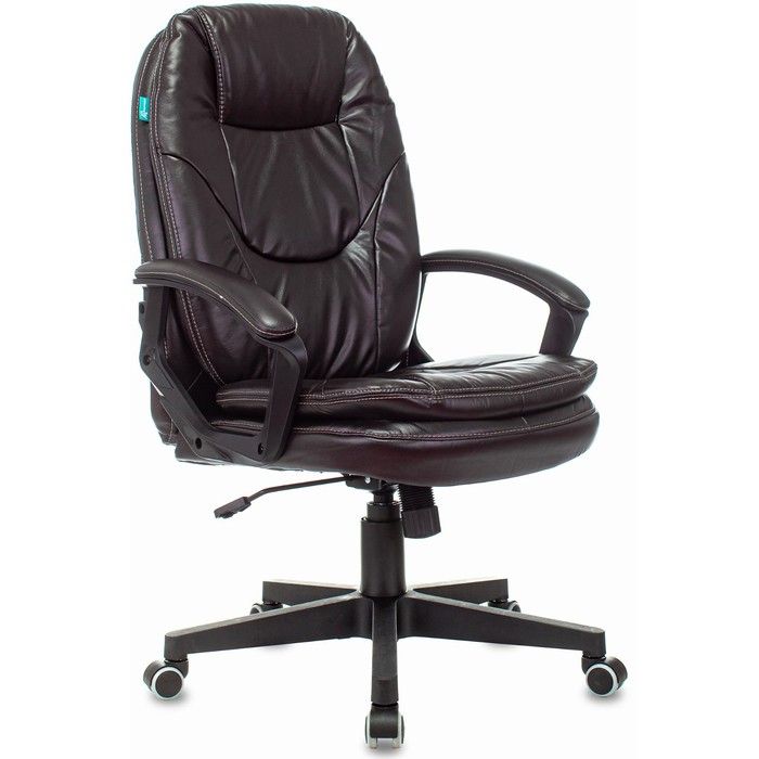 Кресло руководителя CH-868N, темно-коричневый NE-15, экокожа кресло руководителя бюрократ ch 868n fabric чёрный