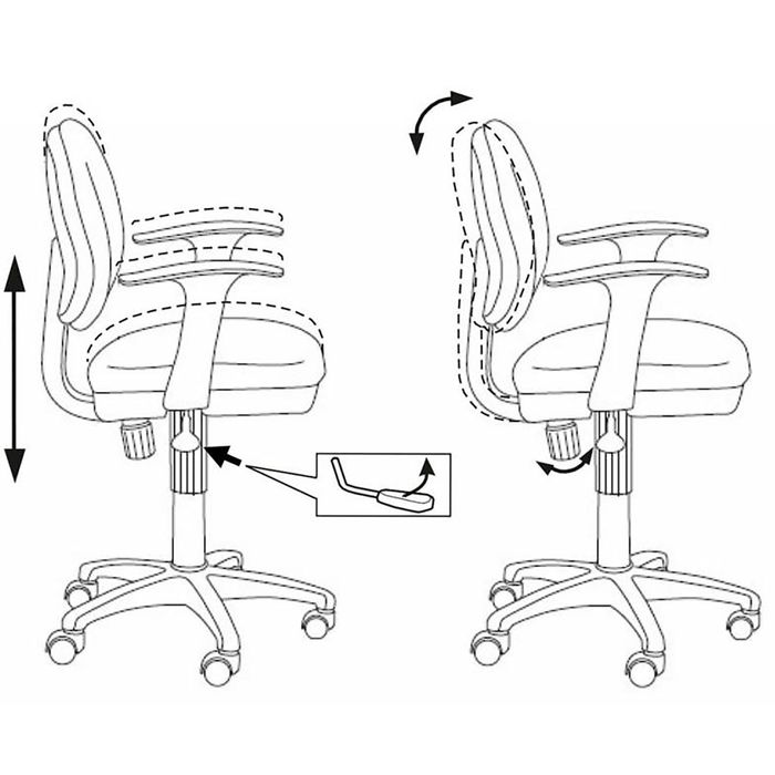 Кресло CH-W356AXSN, темно-синий 15-10