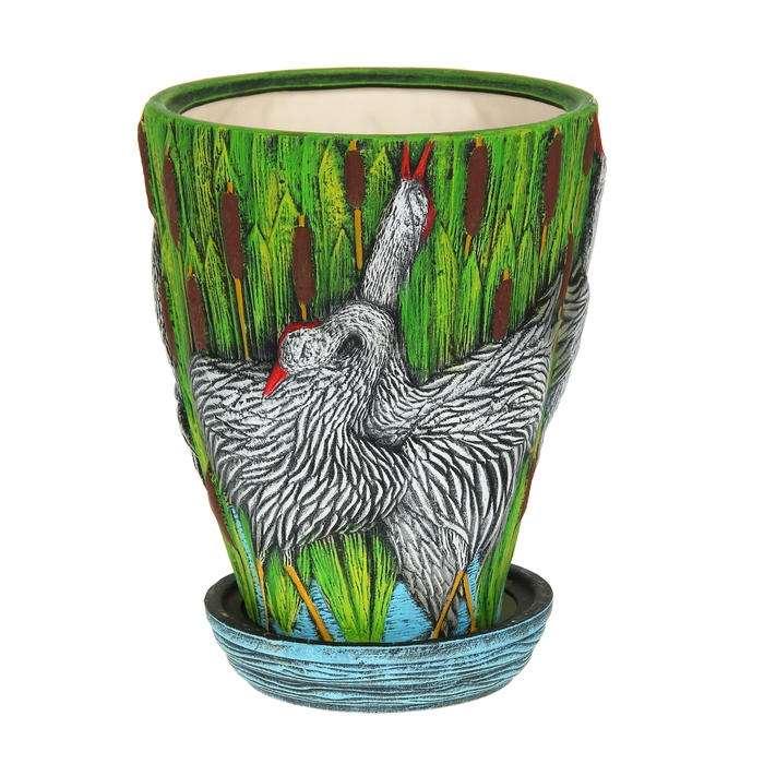 Кашпо "Танец журавлей" 19 л