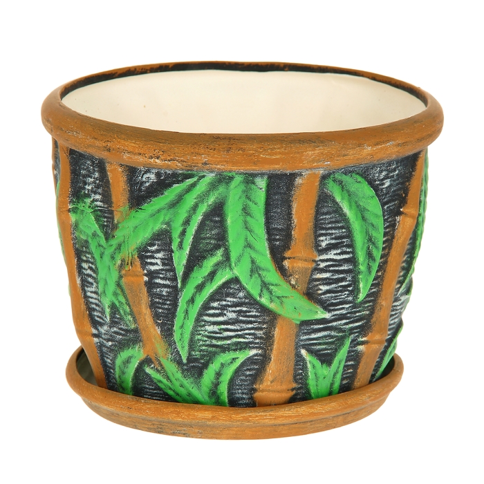 Фигурное кашпо "Бамбук" 4 л