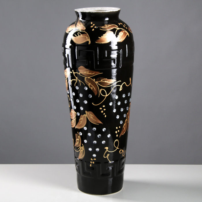 Ваза напольная "Арго" роспись, стразы