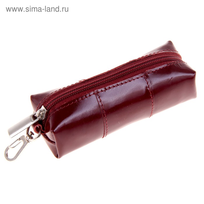 

Футляр для ключей, кольцо, цвет красный
