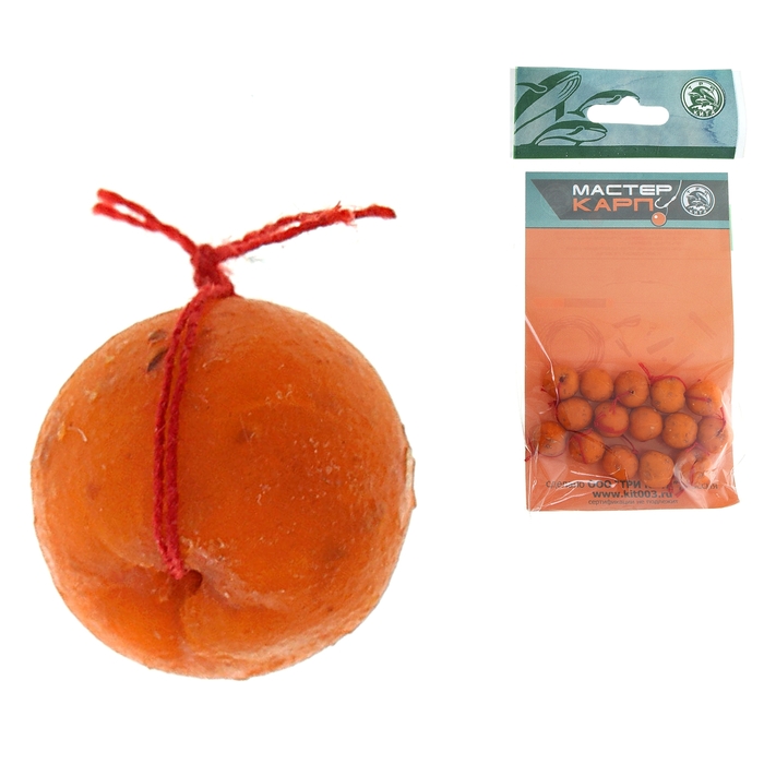 Бойлики "Мастер Карп", d=12 мм, мёд (набор 15 шт.)