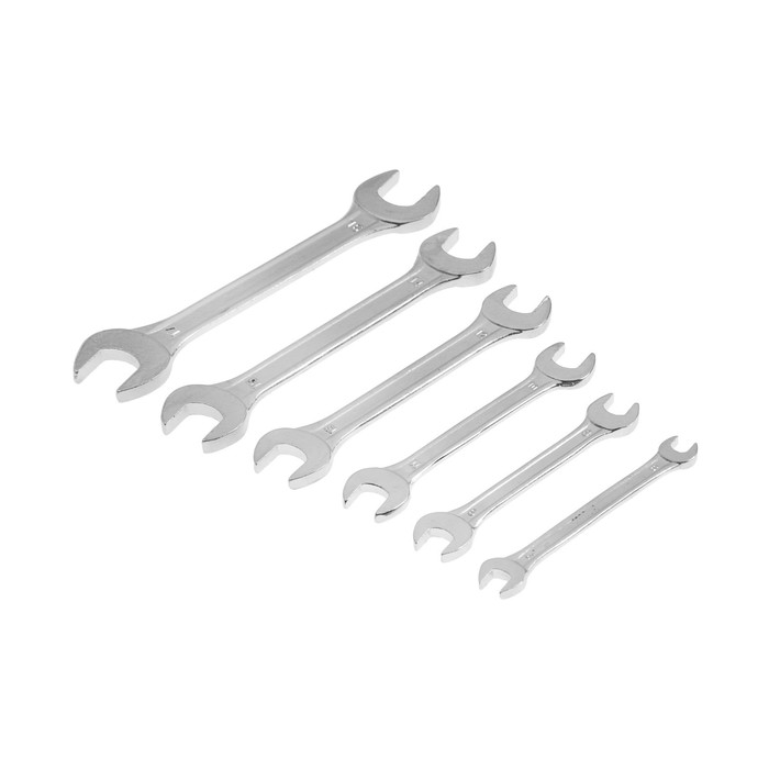 Набор ключей рожковых в холдере ТУНДРА, хромированные, 6 - 17 мм, 6 шт. набор ключей комбинированных в холдере тундра вдом crv хромированные 8 17 мм 6 шт