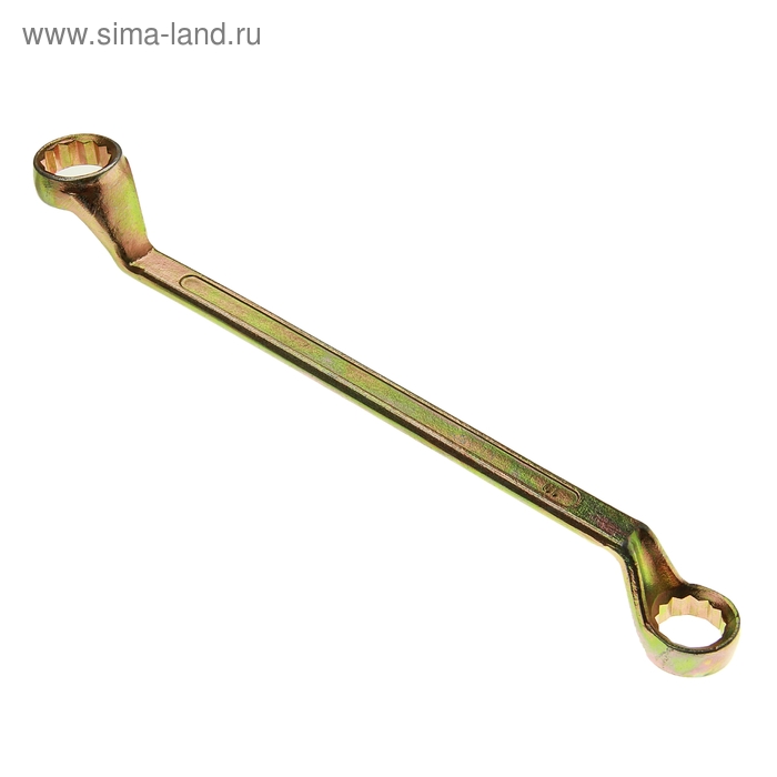 Ключ накидной коленчатый TUNDRA, желтый цинк, 19 х 22 мм