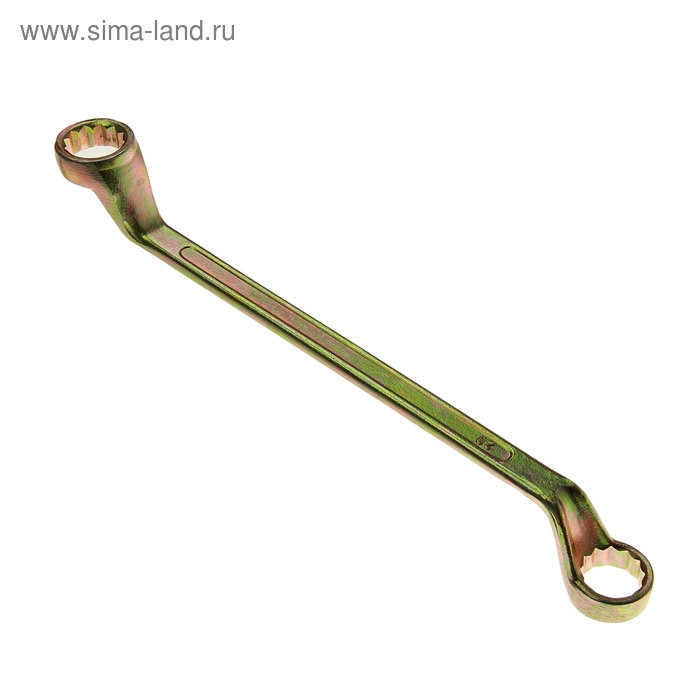 Ключ накидной коленчатый TUNDRA, желтый цинк, 20 х 22 мм