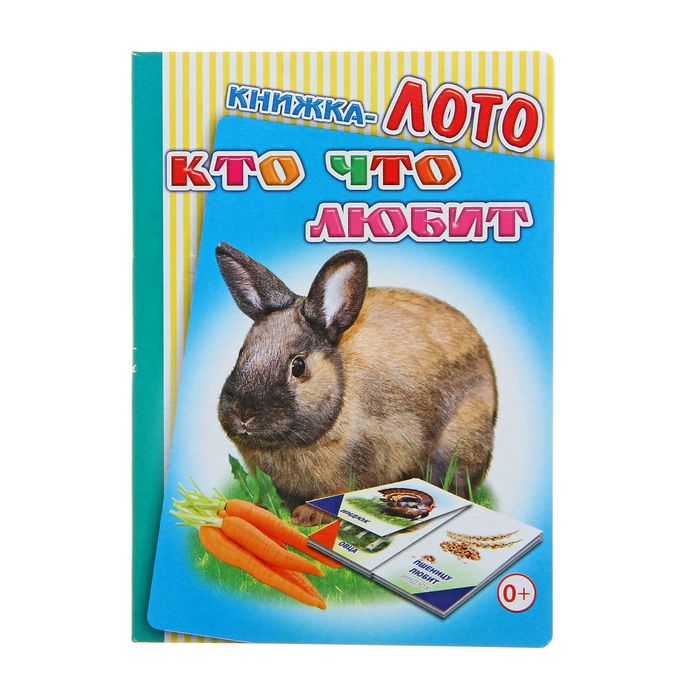 Книжка-лото "Кто что любит"