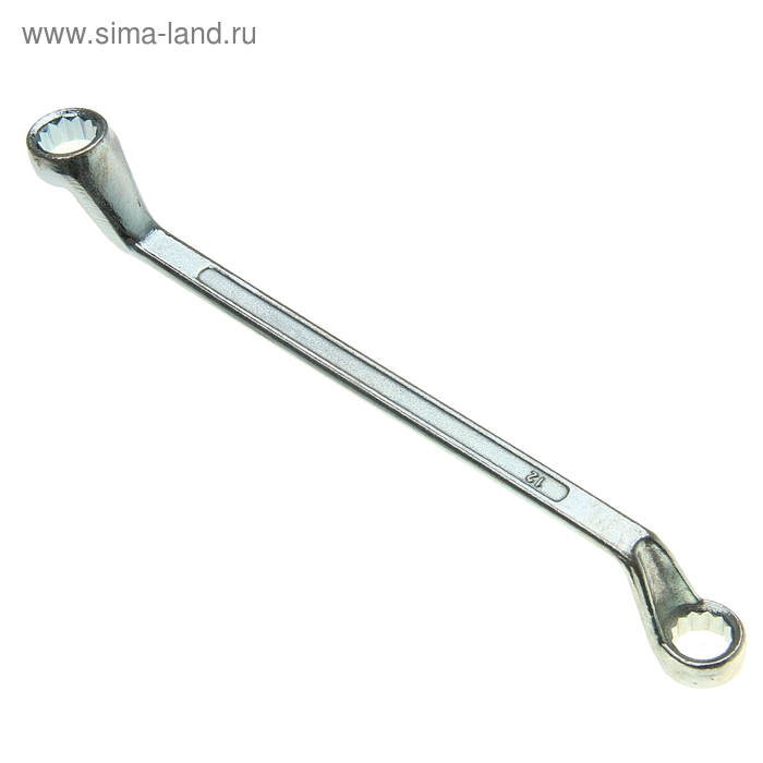 Ключ накидной коленчатый ТУНДРА, хромированный, 12 х 13 мм