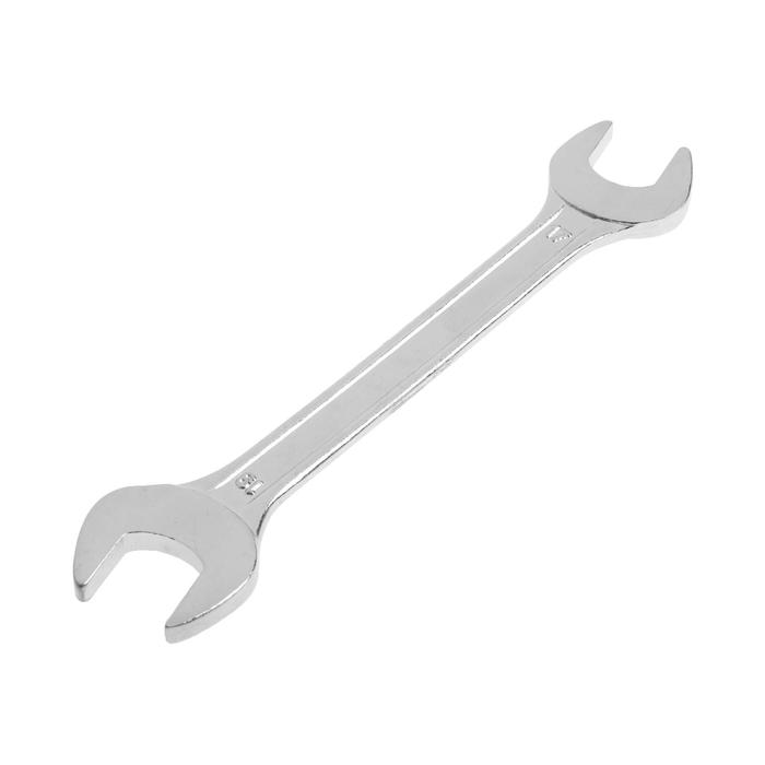 Ключ гаечный, рожковый TUNDRA basic, хромированный, 17х19 мм