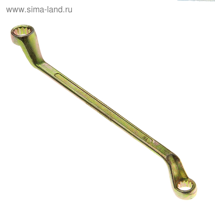 Ключ накидной коленчатый TUNDRA, желтый цинк, 10 х 13 мм